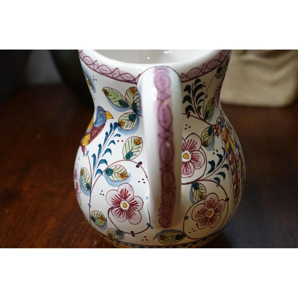 Estrela de Conimbriga Portugal ceramic pottery pitcher| artist signed and number